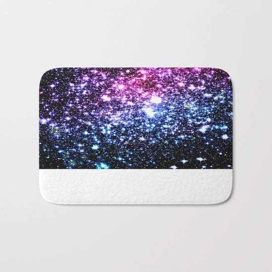 Cool Tone Galaxy Stars Bath Mat