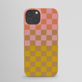 Checkerboard in Pink iPhone Case