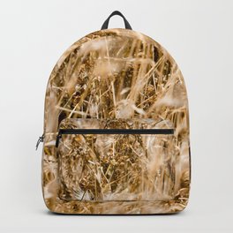 Golden Autumn Grass Backpack