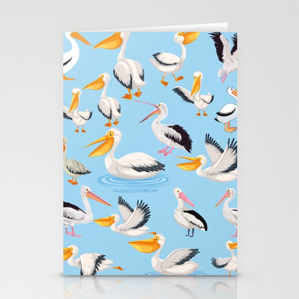 Pelican lover pattern Stationery Cards
