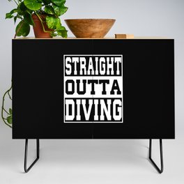 Diving Saying Funny Credenza