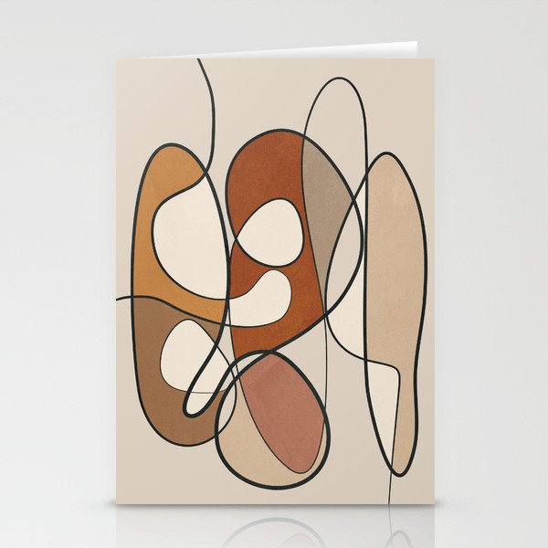 Abstract Line 22 Stationery Cards