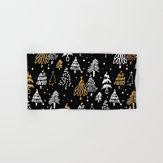 Christmas Tree Pattern Hand & Bath Towel