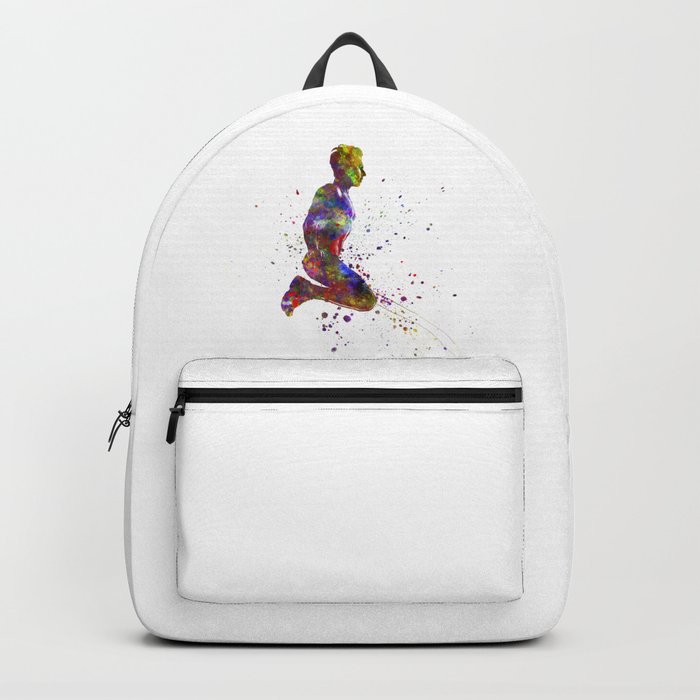 Fitness in watercolor Backpack