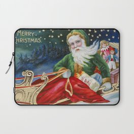 Vintage Christmas Postcard Laptop Sleeve