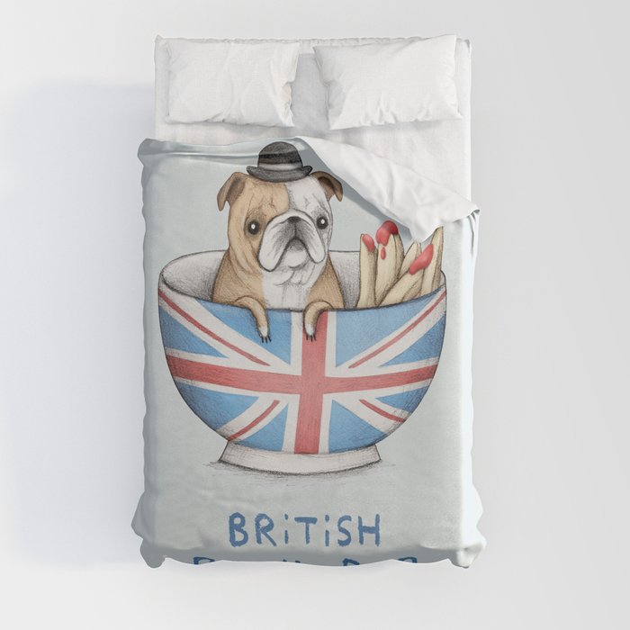 British Bowl Dog Duvet Cover