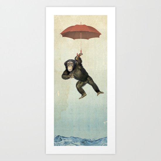 Chimpanchute Art Print