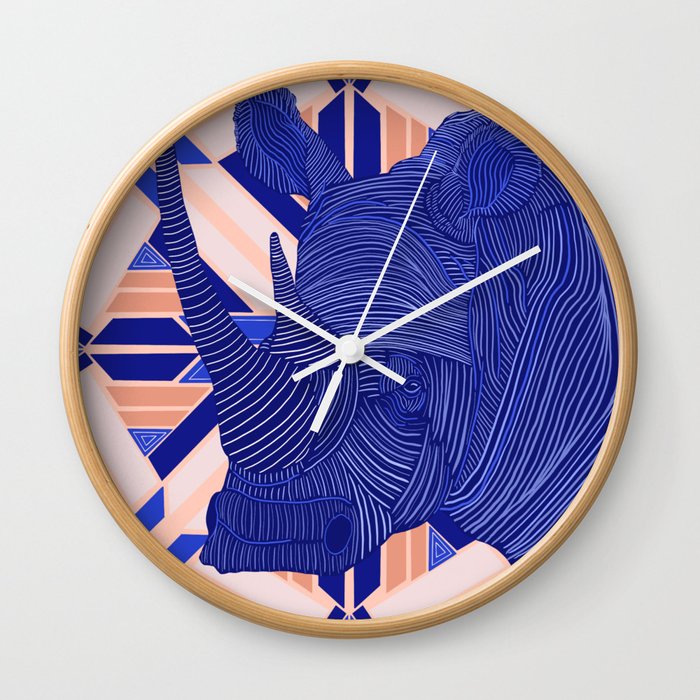 Modern Rhino Wall Clock