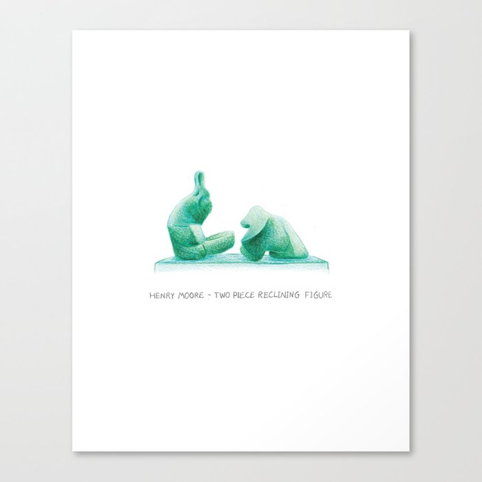 Henry Moore - Hampstead project Canvas Print