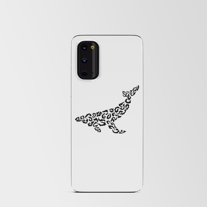 Whale in shapes Android Card Case
