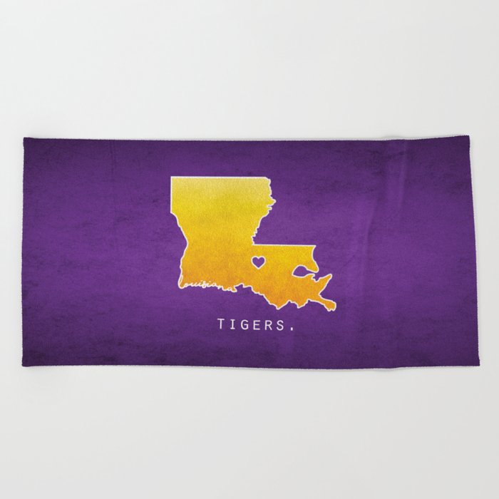 Louisiana State Tigers Beach Towel