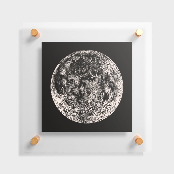 Full Moon Vintage Floating Acrylic Print