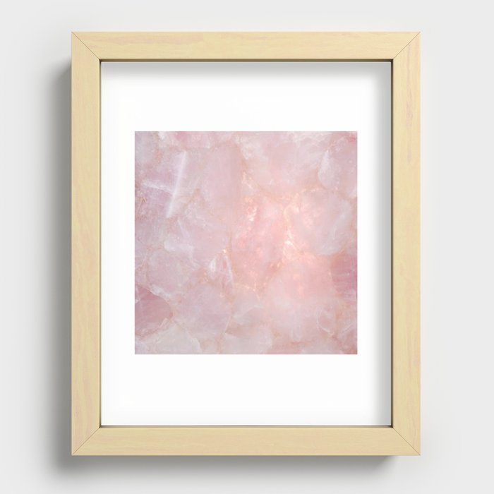 Rose Quartz Recessed Framed Print