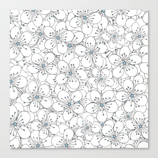 Cherry Blossom Blue - In Memory of Mackenzie Canvas Print