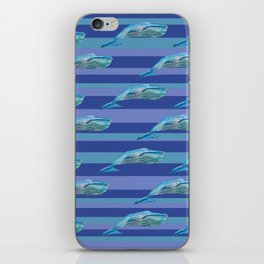 Sperm whale Stripes  iPhone Skin