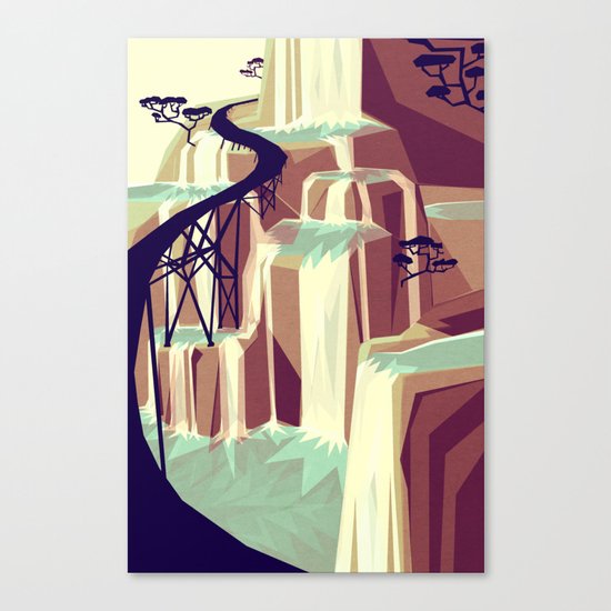 The black bridge Canvas Print