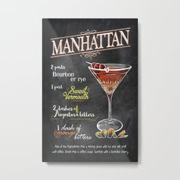 Cocktail bar drink Metal Print
