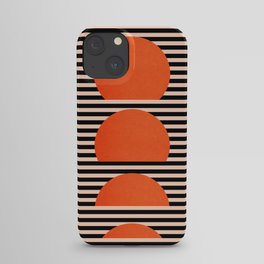 Abstraction_SUNSET_LINE_ART_Minimalism_001 iPhone Case