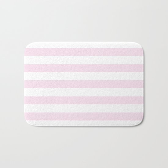 Simply Striped in Desert Rose Pink Bath Mat