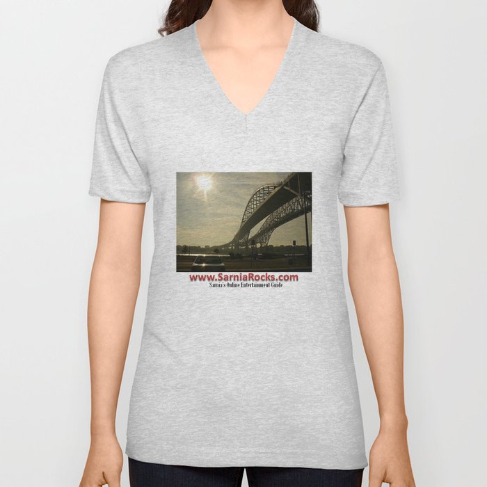Bluewater Bridges Sarnia V Neck T Shirt