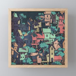 The village  Framed Mini Art Print