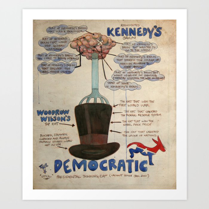 Reanimated Kennedy's brain Art Print