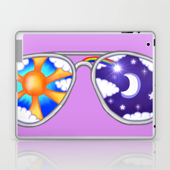Day and Night Sunglasses Laptop & iPad Skin