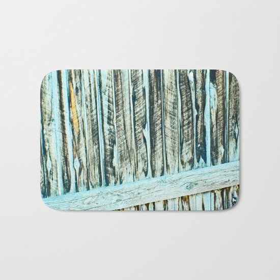 Abstract Wood Bath Mat