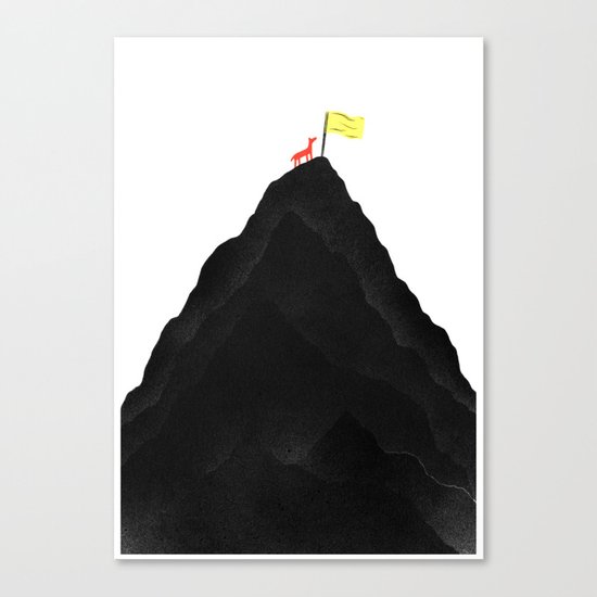 Man & Nature - To The Top Canvas Print