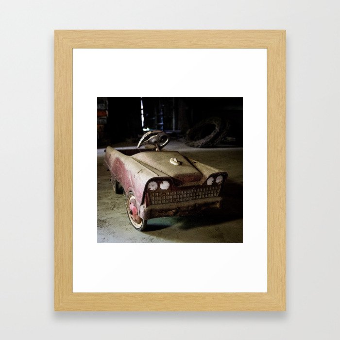 Barn Pedal Car Framed Art Print