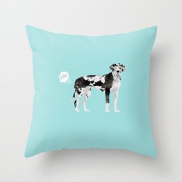 great dane funny farting dog breed gifts Throw Pillow