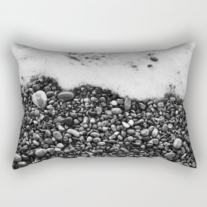 Pebbles of the Beach Rectangular Pillow