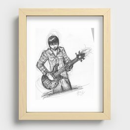 the player Recessed Framed Print