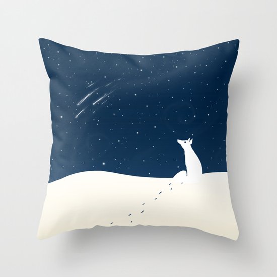 Winter Night Throw Pillow