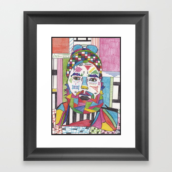 Man of Pattern 1# Framed Art Print