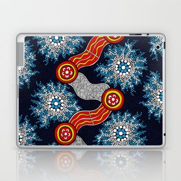 Aboriginal Art Authentic - The Journey Laptop Skin