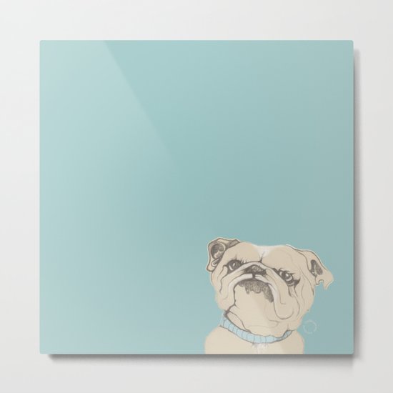 bulldog Metal Print