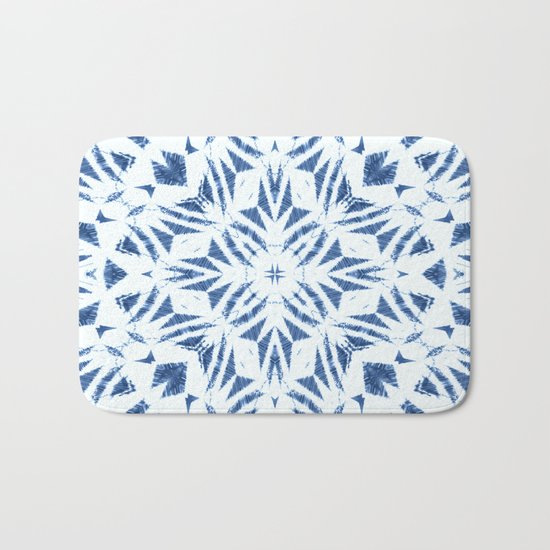 Arrowhead Denim White Bath Mat