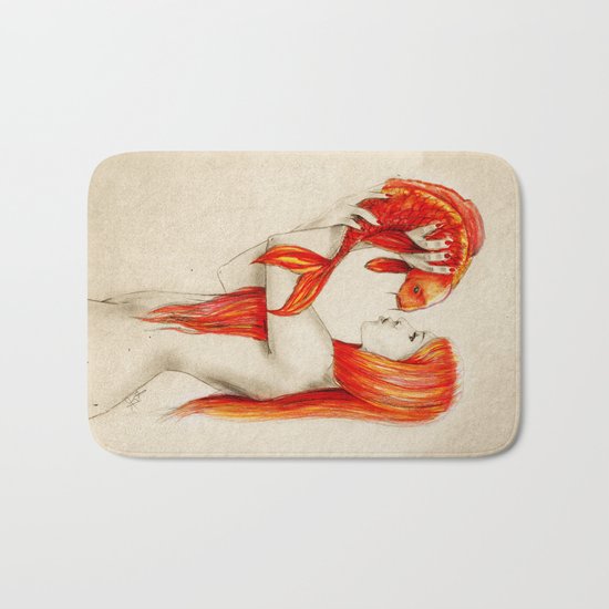 Playing Koi Bath Mat