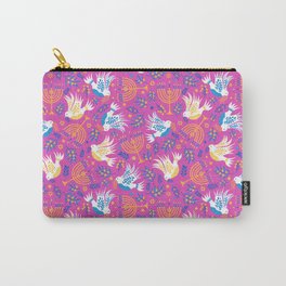 Hanukkah Pink Pattern Carry-All Pouch