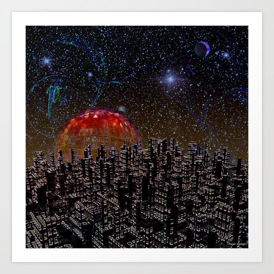 Blood Moon Rising Art Print