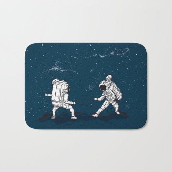 Fencing at a higher Level Bath Mat