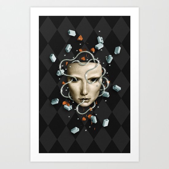 Equídeo Instantâneo Art Print
