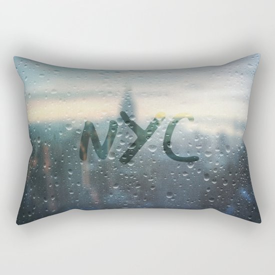 Rainy Day in NYC Rectangular Pillow