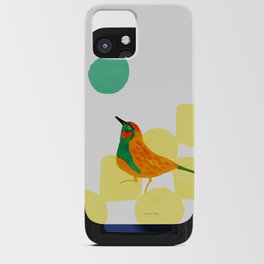 Hopping Bird - Orange and Yellow and Green iPhone Card Case