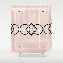 Art Deco - Neutral Pink Shower Curtain