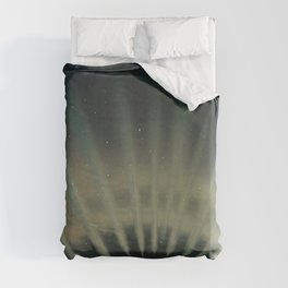 Etienne Trouvelot, Aurora Borealis (vintage artistic view) Duvet Cover