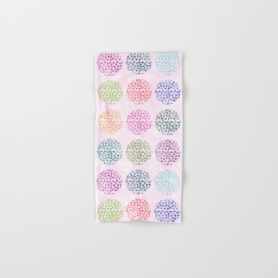 colorful geometric Hand & Bath Towel