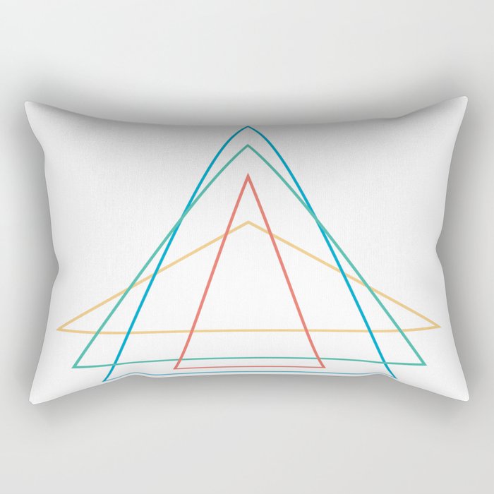 4 triangles Rectangular Pillow
