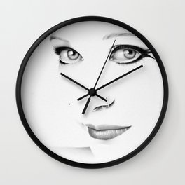Anneke van Giersbergen Portrait Wall Clock
